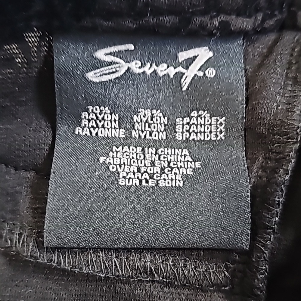 Seven Jeans Textured Velvet Paisley Print Size 12 New with Tags - Picture 8 of 9